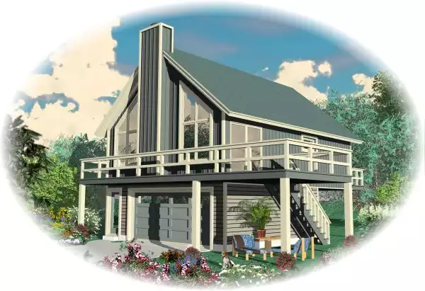 image of tiny beach house plan 4372